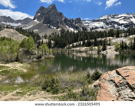 Lake Blanche Utah in Big Cotton Wood Canyon Royalty-Free Stock Photo #2326505495