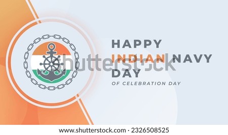 Indian Navy Day Celebration Vector Design Illustration for Background, Poster, Banner, Advertising, Greeting Card