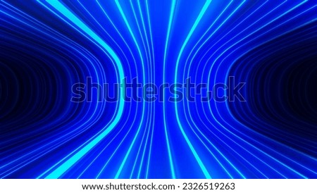 futuristic technology and ethereal traffic lights extremely rapid movement Royalty-Free Stock Photo #2326519263