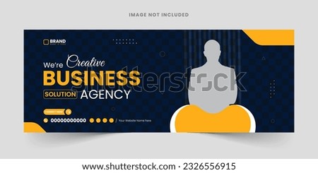 Corporate business social media design Facebook cover template web banner template, abstract corporate business digital agency for social media Facebook cover banner template, marketing or advertising