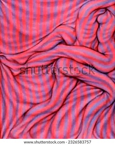 
In a mesmerizing stock image, a person is gracefully wrapped in a vibrant striped fabric, exuding elegance, comfort, and style.