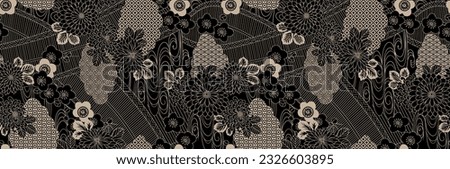 Abstract art floral allover digital background creative handmade printable pattern ,swirls classic wallpaper home decor art with beautiful color scheme.  Mughal Style theme art digital pattern. Royalty-Free Stock Photo #2326603895