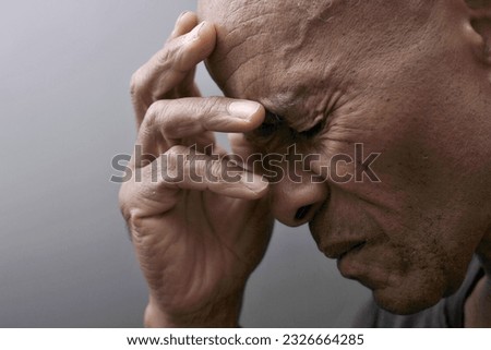 people unwell with headache and being depressed having major signs of depression stock photo  Royalty-Free Stock Photo #2326664285