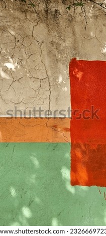 colorful background and texture of a wall in park.  Royalty-Free Stock Photo #2326669723