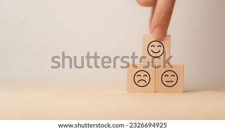 Customer satisfaction, check out concept. Customer survey NPS for improving customer experience, loyalty and repeat business. Create a plan and strategies for managing customer satisfaction. Royalty-Free Stock Photo #2326694925