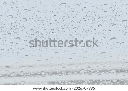 water droplets on window glass