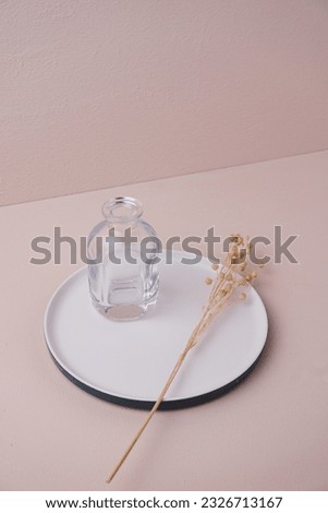 mockup plate on a beige background