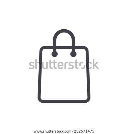 shopping bag icon Royalty-Free Stock Photo #232671475