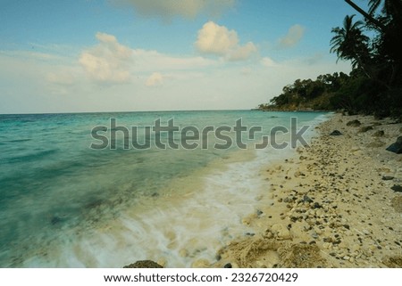 beautiful tropical beach, sabang beach, relaxing place