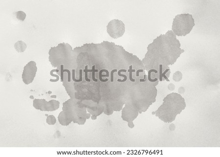Paper texture with wet spots. Paper with water stains. Sheet of old paper with surface texture. Full frame Royalty-Free Stock Photo #2326796491