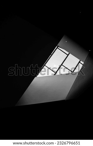 Abstract architecture black and white