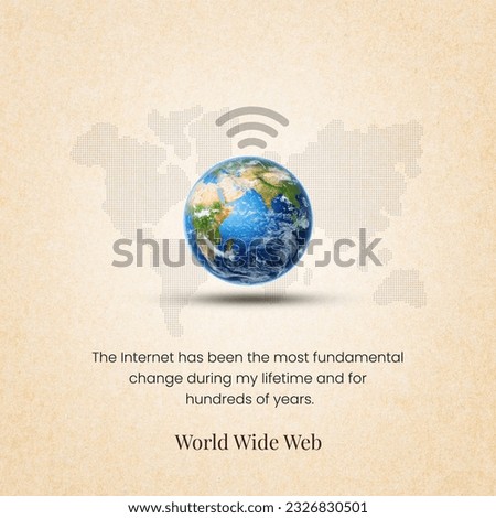 world wide web day good for world wide web day celebration. Royalty-Free Stock Photo #2326830501