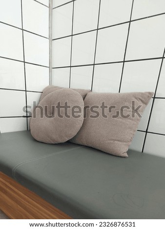 pile of sofa cushions in the corner of the room. aesthetic and cozy