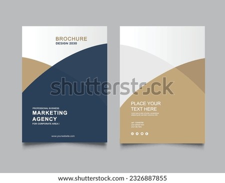 Business Brochure Cover Design, Annual Report and Company Profile Cover, Booklet and Catalog Cover. Royalty-Free Stock Photo #2326887855