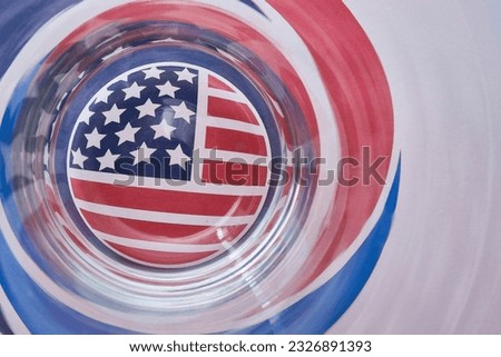 American flag. Independence Day in United States of America. Fourth of July. USA flag. Happy national americans annual holiday. Country freedom day. Patriotic event poster