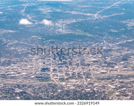 Aerial view of Denver and the front range