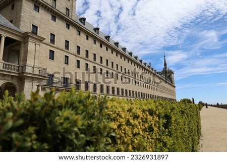 The El Escorial’s garden an ancient exclusive space for the Spanish Royal Family today is a relax  place for visitors and locals of Madrid Sierra.