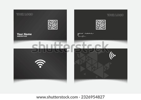 Set of Modern Electronic NFC Business Card Design bundle Vactor Template
 Royalty-Free Stock Photo #2326954827