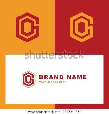 Monogram letter GO or OG with interlock style good for brand, clothing, apparel, streetwear, baseball, basketball, football and etc