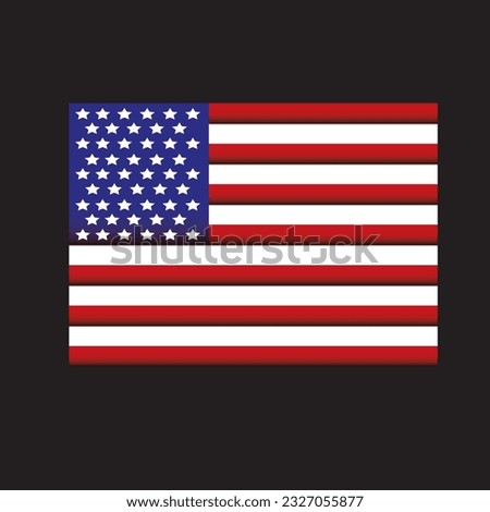american flag vector design, cool american flag design, american flag