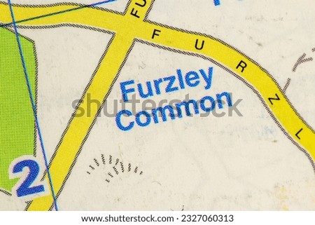 Furzley Common village near the port city of Southampton, Hampshire, United Kingdom atlas map town name