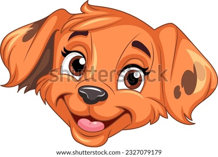 Cute Dog Cartoon Character illustration