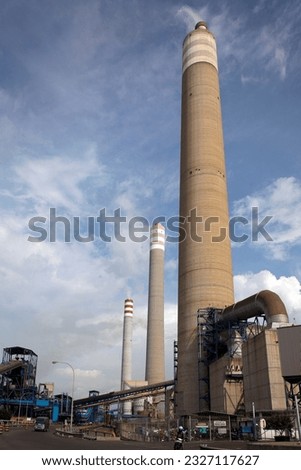 chimney at power plant paiton