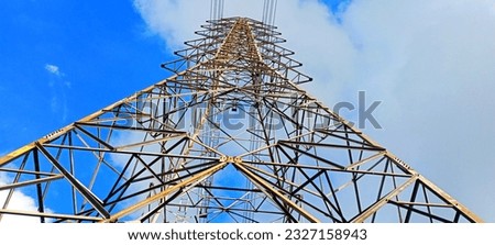 High-voltage pylon, steel, construction, undersized