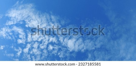 blue sky cloud after rainy 