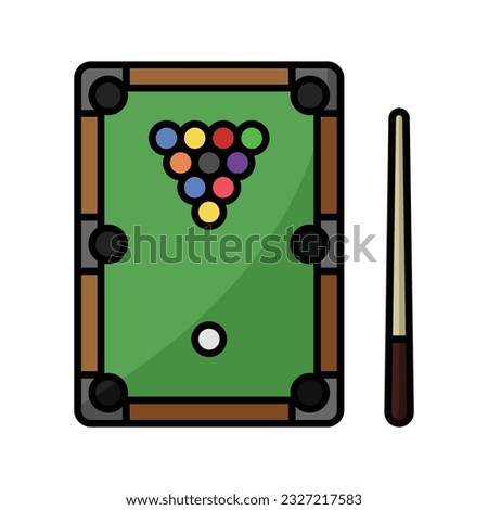 billiard icon vector design template in white background
