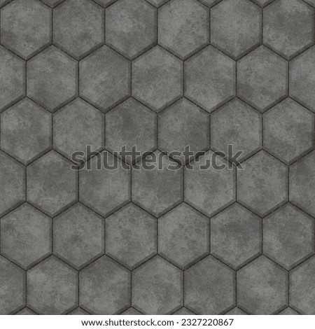 Concrete pavement seamless texture for street tiles or sidewalk, high resolution background