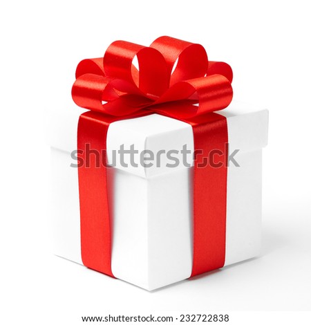 set of gift boxes with a tape. isolated on white background