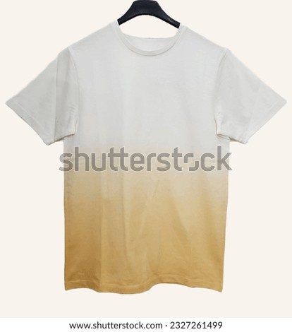 T-shirt showing a stunning dip-dye color effect on its soft fabric