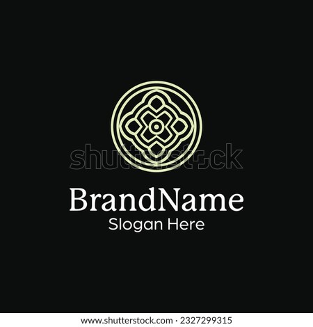 premium and luxury abstract ornamental pattern mandala modern logo