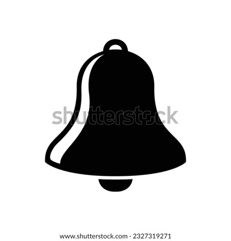 notification bell icon design. incoming message alarm mobile phone