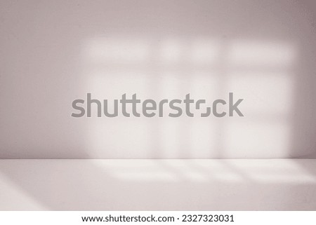 empty room with window shadow Royalty-Free Stock Photo #2327323031