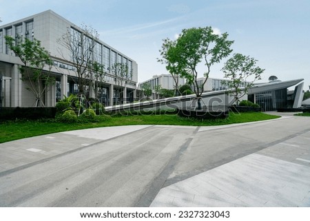 Office Building in Science and Technology Industrial Park Royalty-Free Stock Photo #2327323043