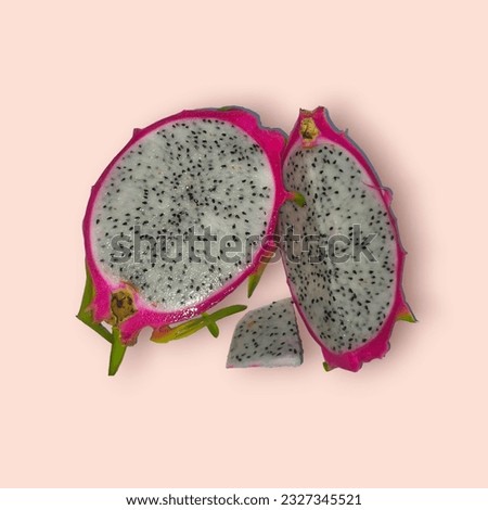 The fruit, also known as the dragon fruit, is easy to find, sweet and delicious.