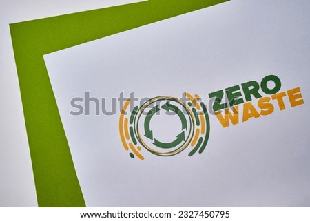 Zero Waste. Ecology poster. Refuse and Reduce. To Reuse and Recycle. Green January for environment. Eco friendly lifestyle. Save the planet. No plastic, only eco bag. 