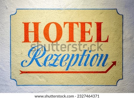 old hotel sign in germany - photo