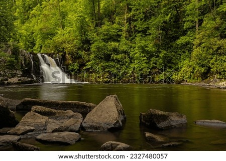 Abrams Falls in the Great Smoky Mountains National Park Royalty-Free Stock Photo #2327480057