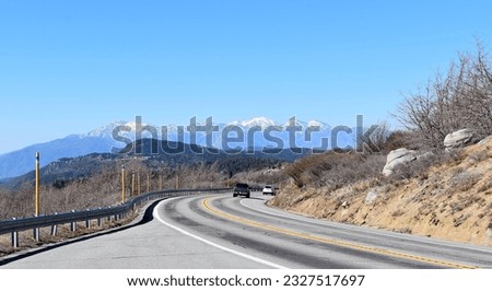 Rim of the World Scenic Byway in the San Bernardino Mountains of Southern California Royalty-Free Stock Photo #2327517697