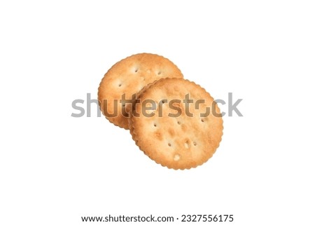 Peanut Butter Jam biscuit Cracker shoot in white background Stock Photos.