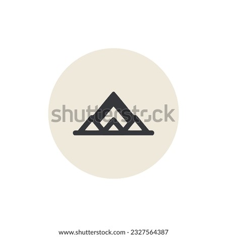 simple clean minimalist mountain adventure logo vector illustration template design