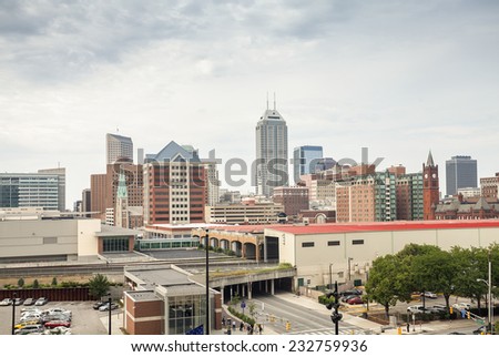 Downtown of Indianapolis city, Indiana, USA
