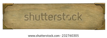 Old wooden plate Royalty-Free Stock Photo #232760305