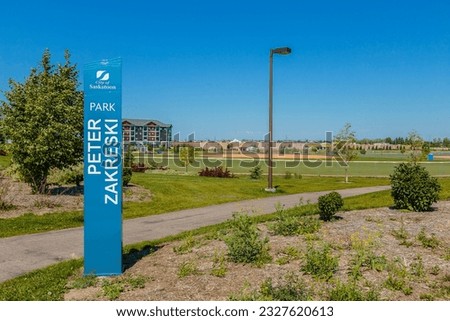 Peter Zakreski Park in Saskatoon, Saskatchewan, Canada