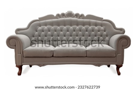 Sofa vintage retro suede decoration