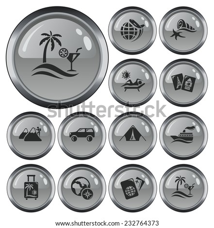 Vacations button set