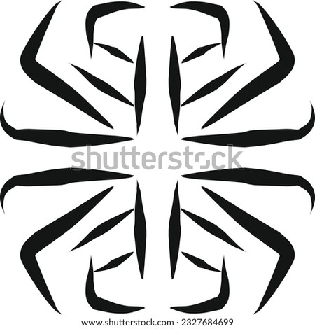 tribal spiders are suitable for tattoo samples and can be used for vectors and company logos